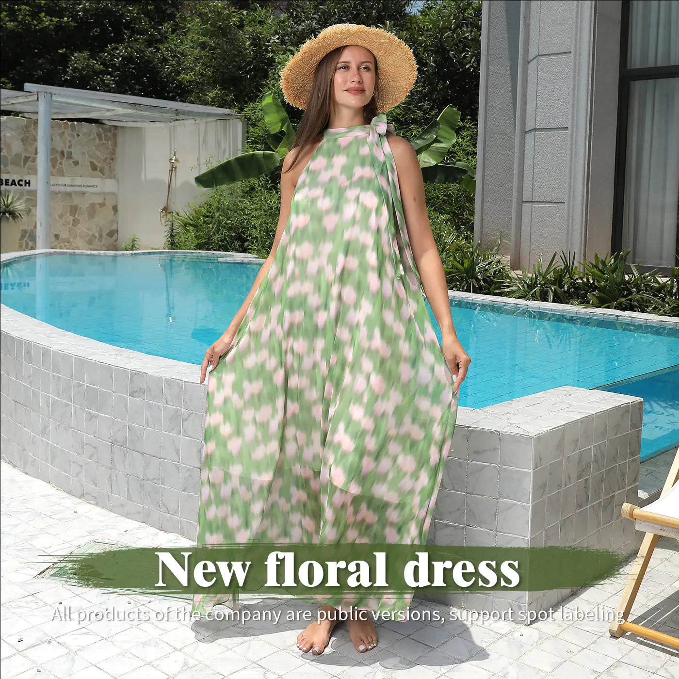 Fashion Printed Dress - Elegant Everyday Dress