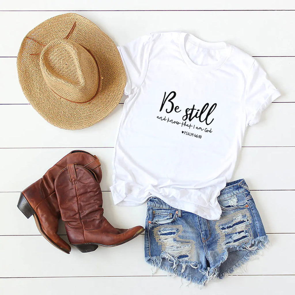 Letter Print Short Sleeve T-Shirt - Graphic Tee