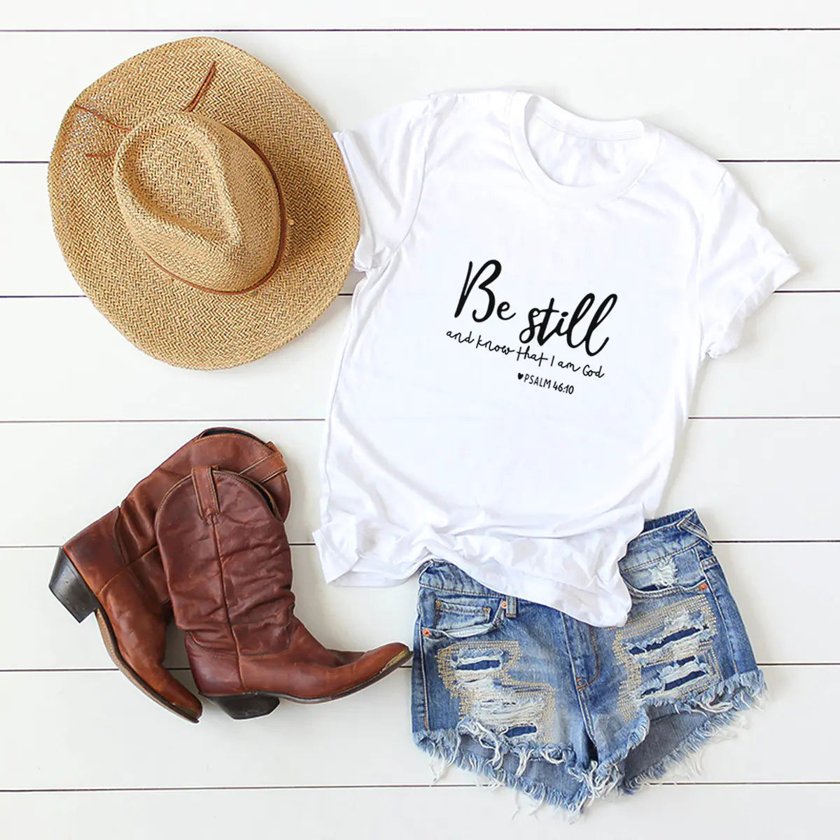 Letter Print Short Sleeve T-Shirt - Graphic Tee