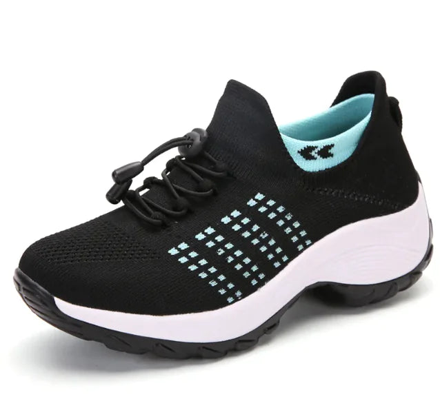 Breath Flex Flyknit Sports Shoes - Plus Size Women's Athletic Shoes