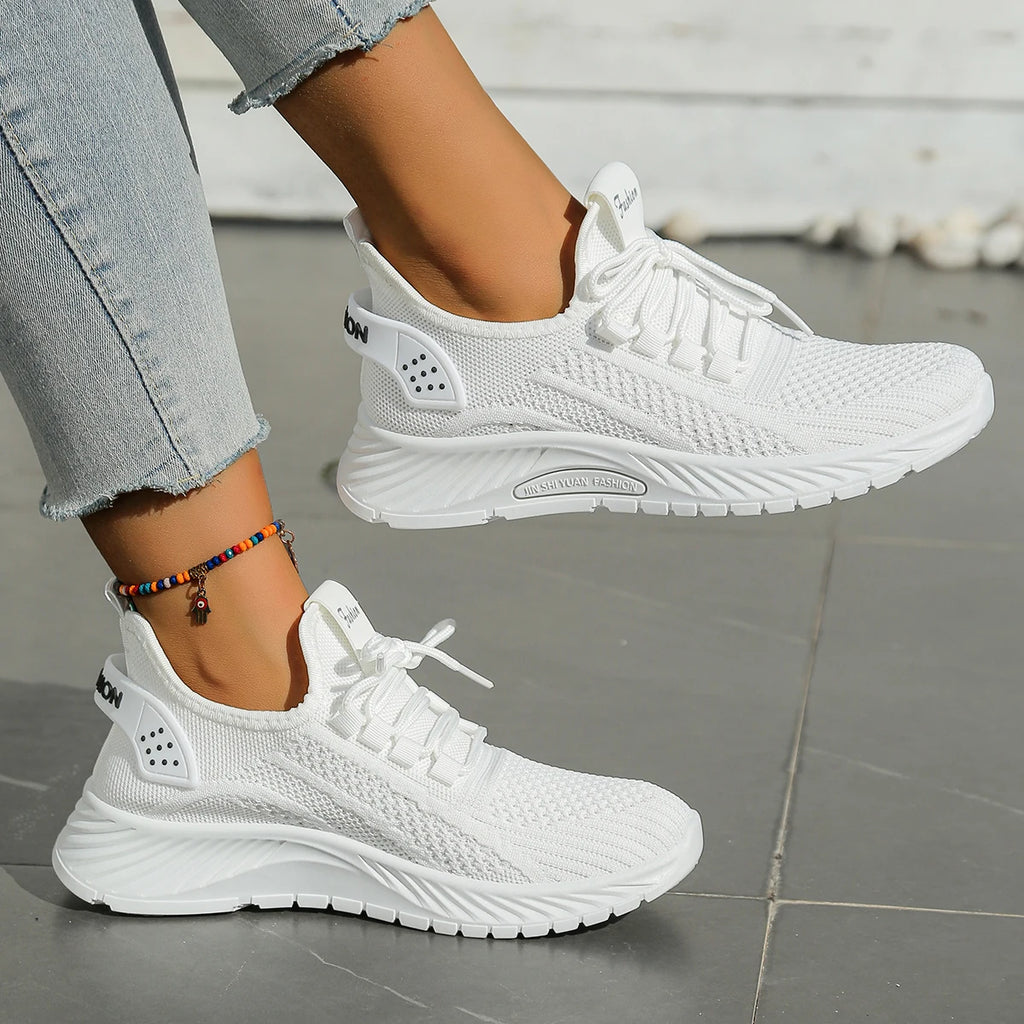 Women's Casual Sneakers - Fly Weave Fashion Sports Shoes