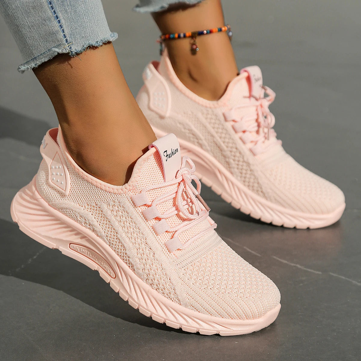 Women's Casual Sneakers - Fly Weave Fashion Sports Shoes