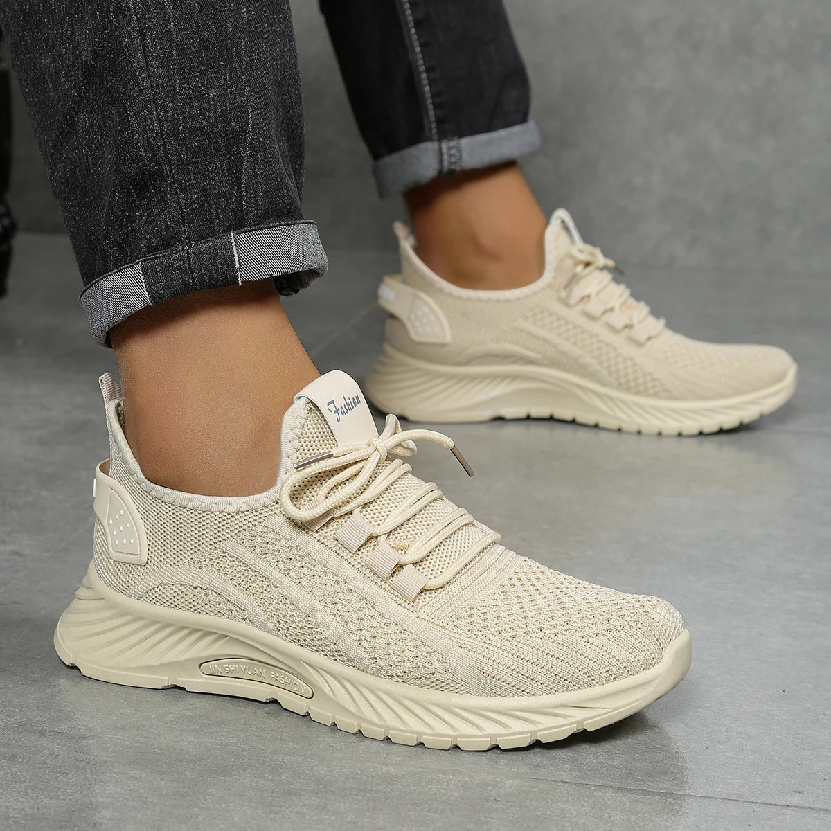 Women's Casual Sneakers - Fly Weave Fashion Sports Shoes