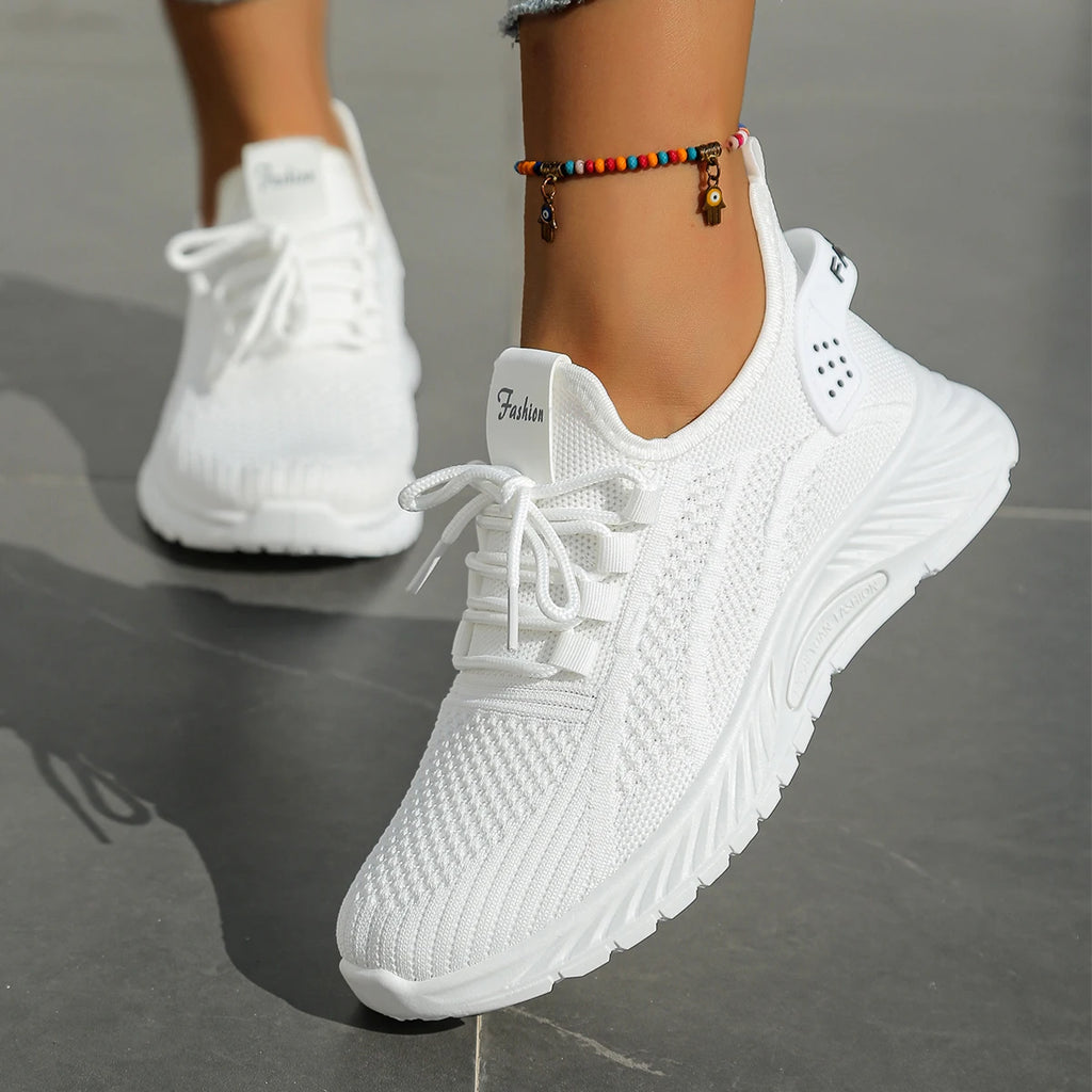 Women's Casual Sneakers - Fly Weave Fashion Sports Shoes