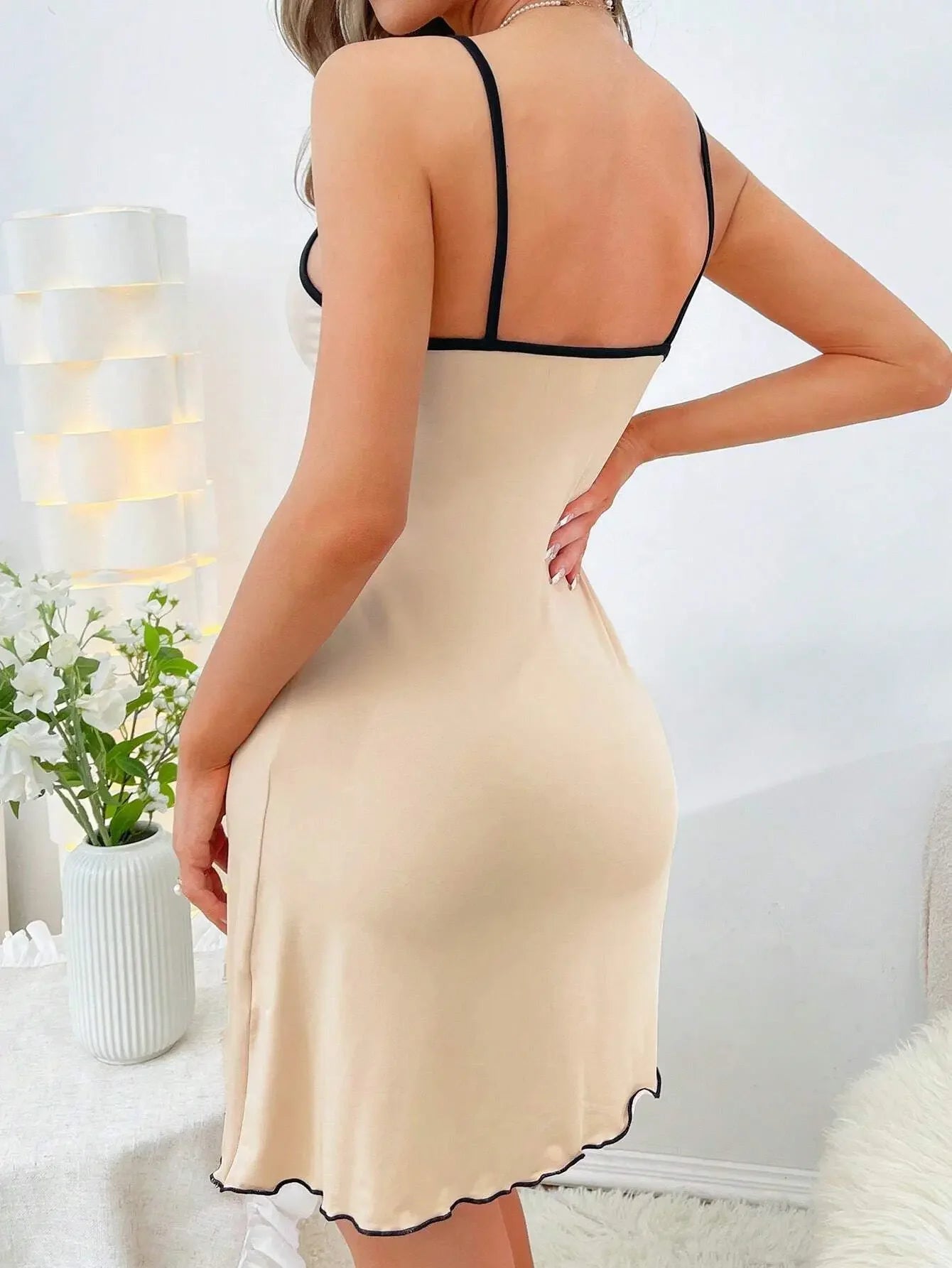 Summer Sleepwear for Women Home Leisure Comfortable Nightgowns Suspenders Mini Dress Littler Bear Printed Nightdress