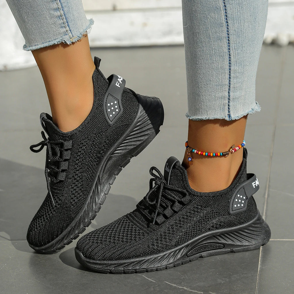 Women's Casual Sneakers - Fly Weave Fashion Sports Shoes