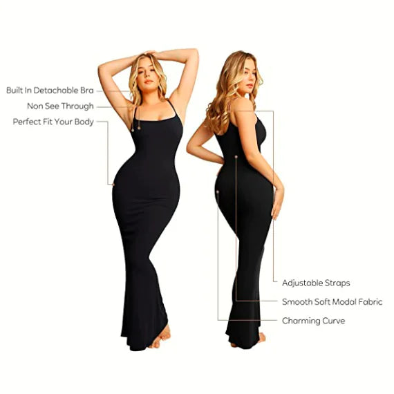 Comfortable Slim Fit Long Dress - Elegant Maxi Dress