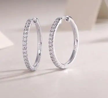 925 Sterling Silver Fashion Moissanite Earring