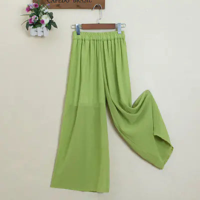 Chiffon Long Pants Skirt - Fashion Palazzo Pants